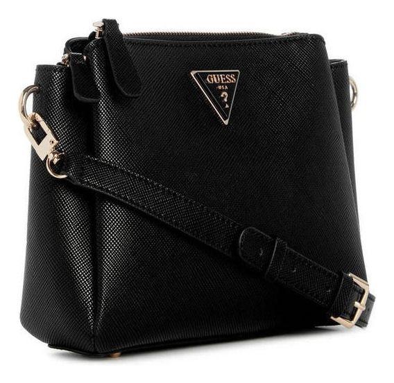 Cartera Mujer Guess Noelle Tri Comp Crossbody Negro-1