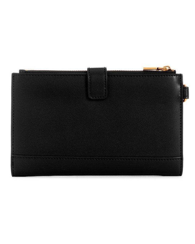 Billetera Guess Mujer Laurel Slg Double Zip Organizr Negro-1