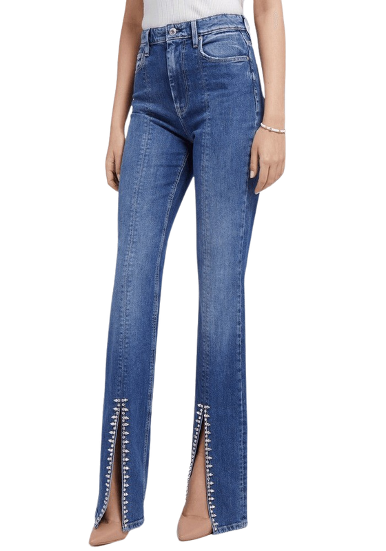 Jeans Guess Mujer 80S Straight Split Azul-0