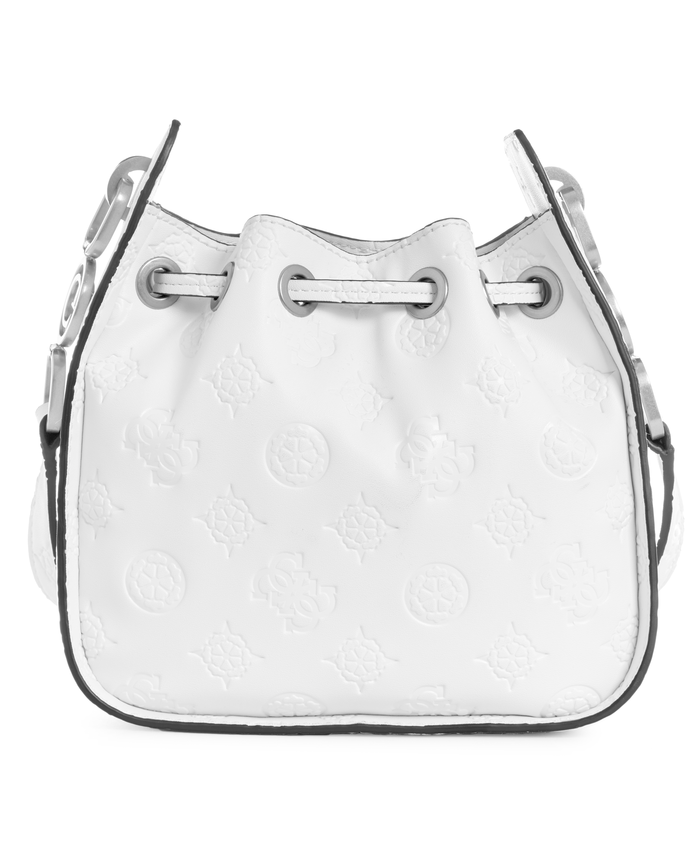 Cartera Guess Mujer Galeria Bucket Blanco-2