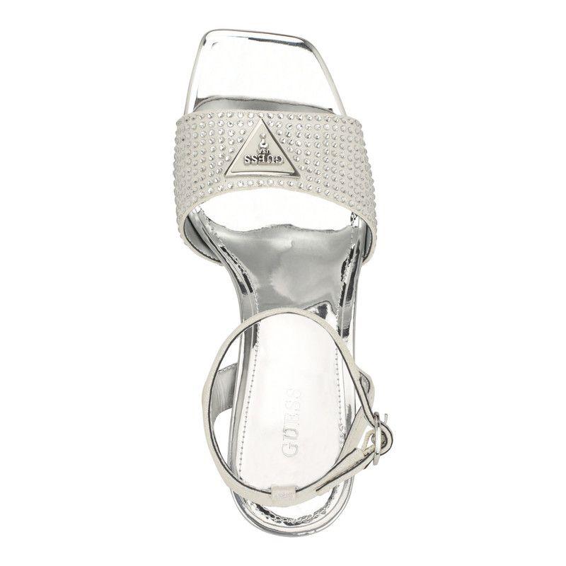 Sandalias Guess Mujer Footwear Gwgelya Plateado-3