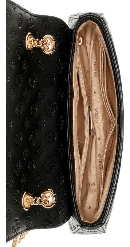 Cartera Guess Mujer Arlena Logo Cnvrtble Xbdy Flap Negro-3