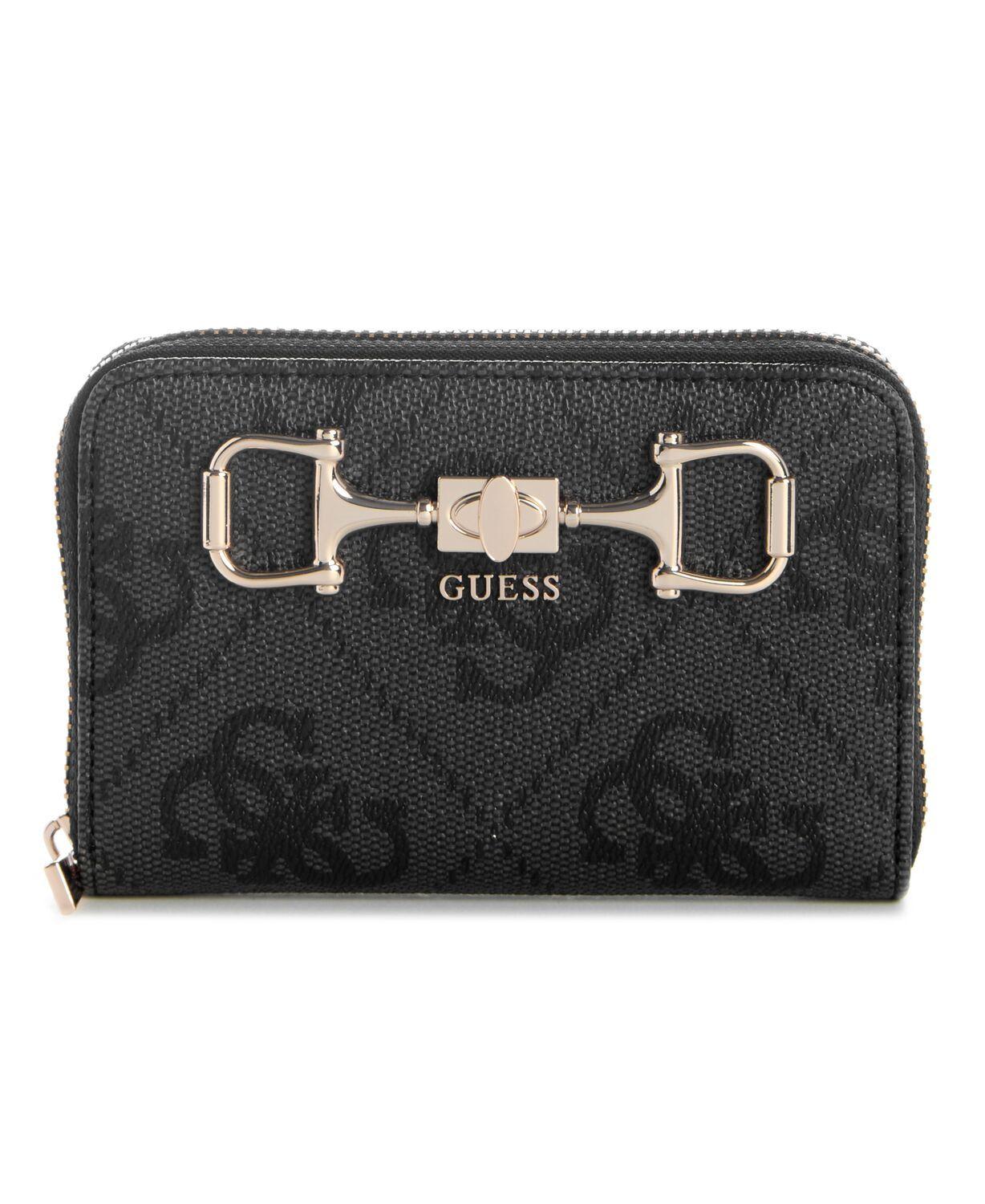 Billetera Janie Logo Slg Med Zip Around Gris-0