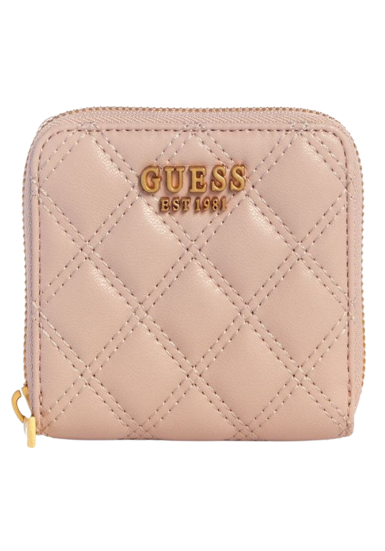 Billetera Guess Mujer Giully Slg Small Zip Around Crema-0
