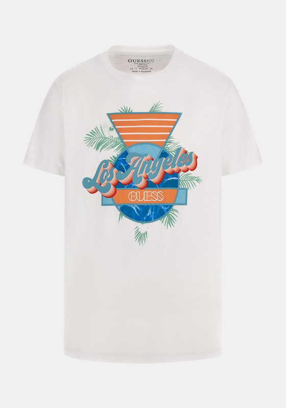Polera Guess Hombre Teeshirts Blanco.-3
