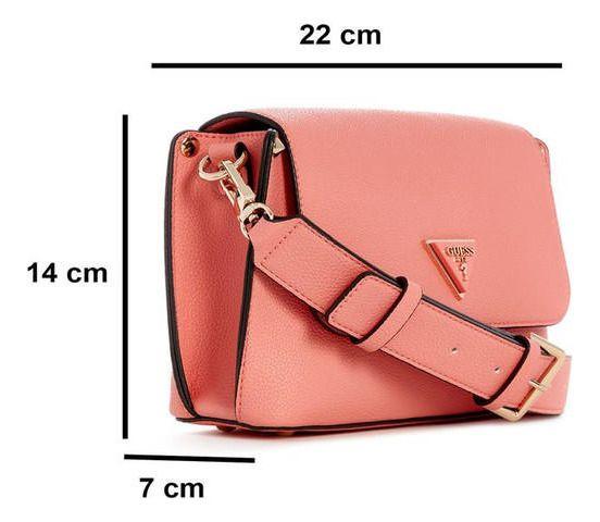 Cartera Guess Mujer Meridian Flap Shoulder Bag Rosado-4