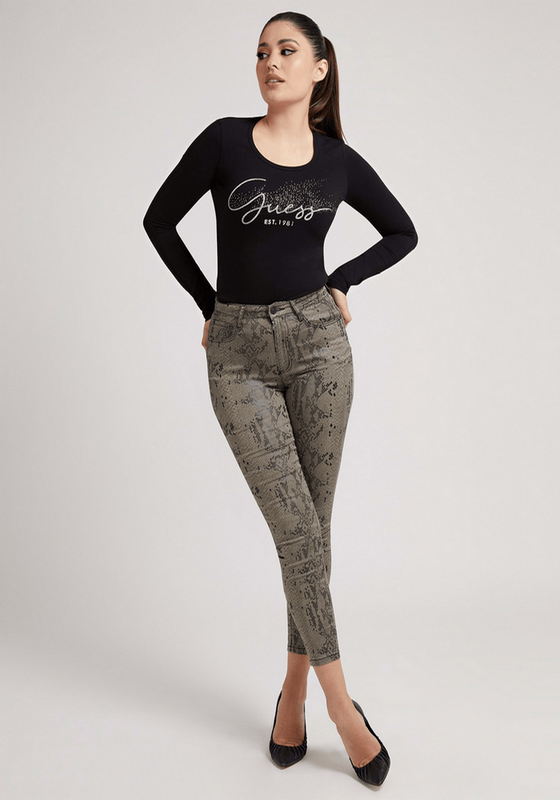 Jeans Guess Mujer High Rise Skinny Snake Skin Multicolor-1