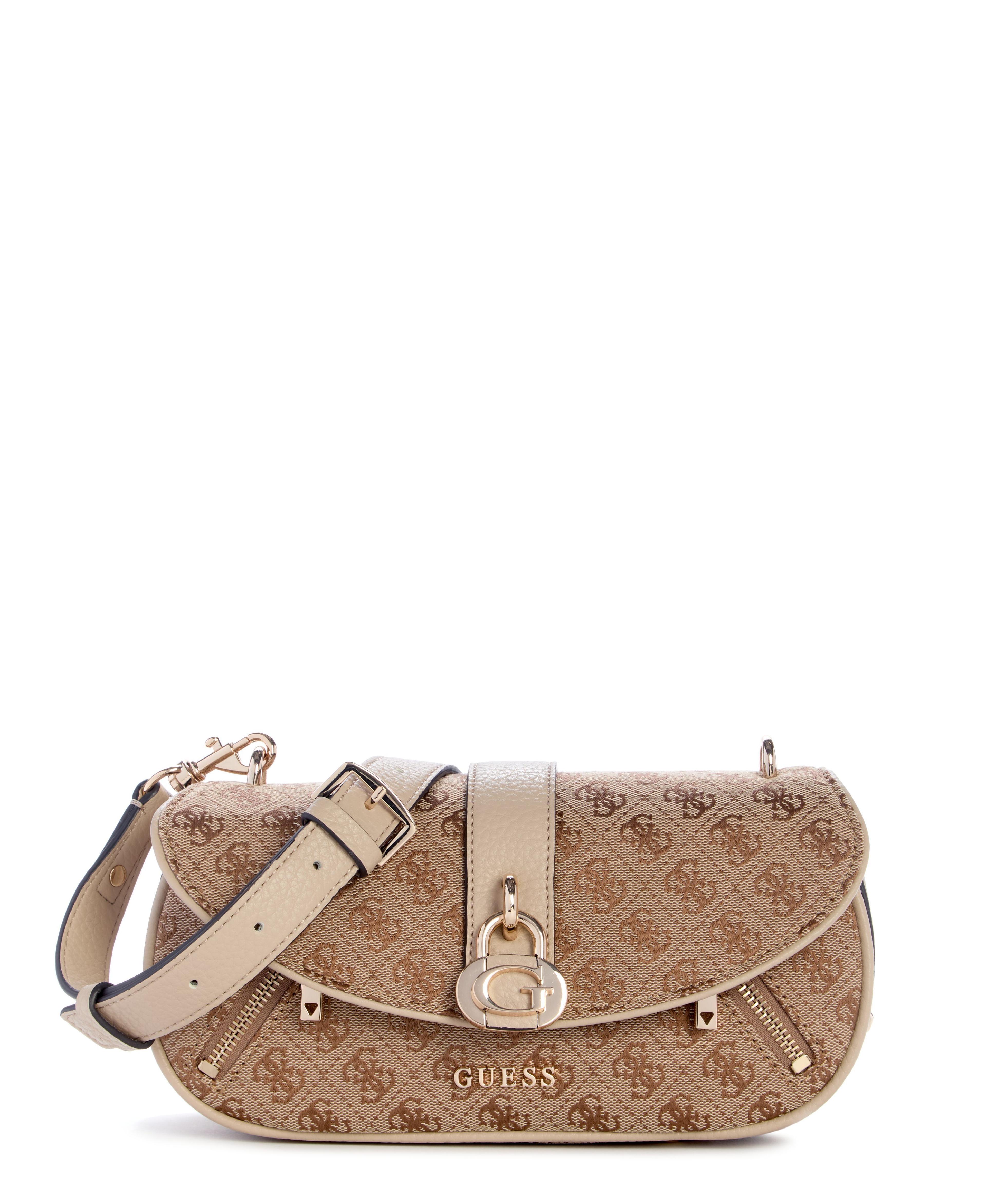 Cartera Jessa Flap Crossbody Café-0