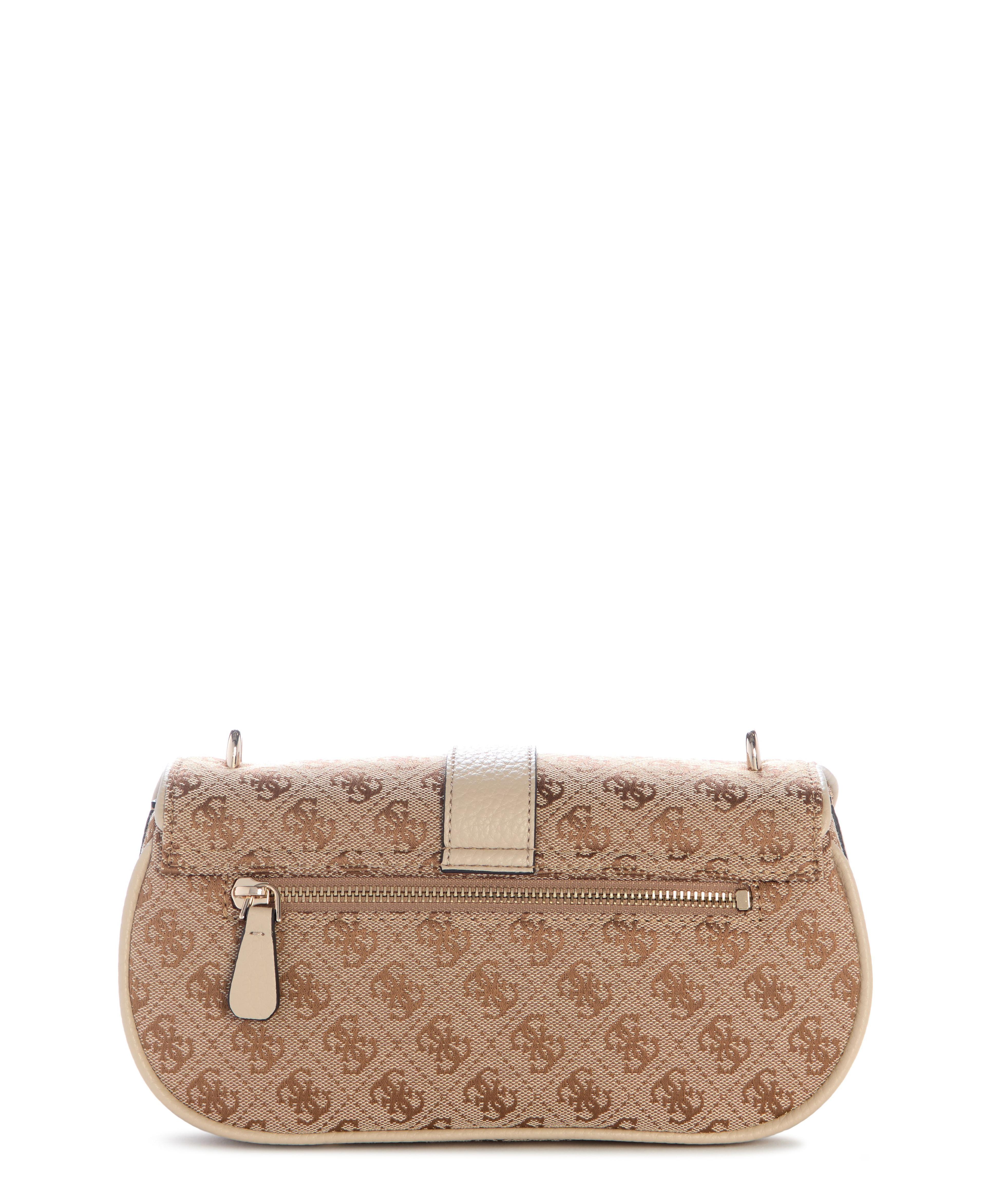 Cartera Jessa Flap Crossbody Café-1