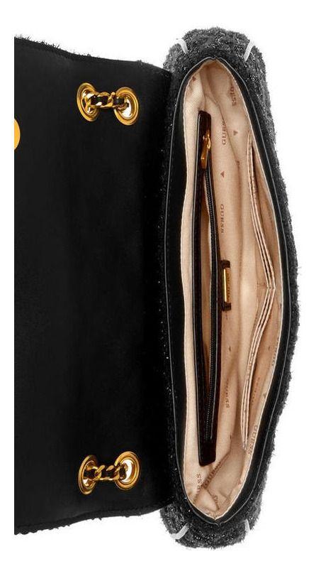 Cartera Guess Mujer Giully Convertible Xbody Flap Negro.-3