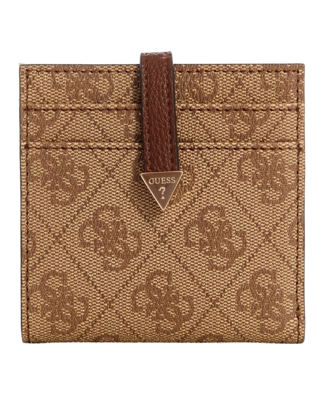 Billetera Guess Mujer Laurel Slg Tab Card Case Café.-0