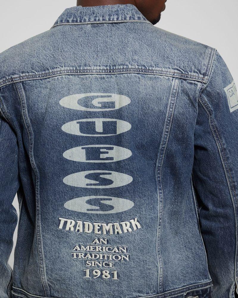 Chaqueta Guess Hombre Dean Denim Jacket Azul-3