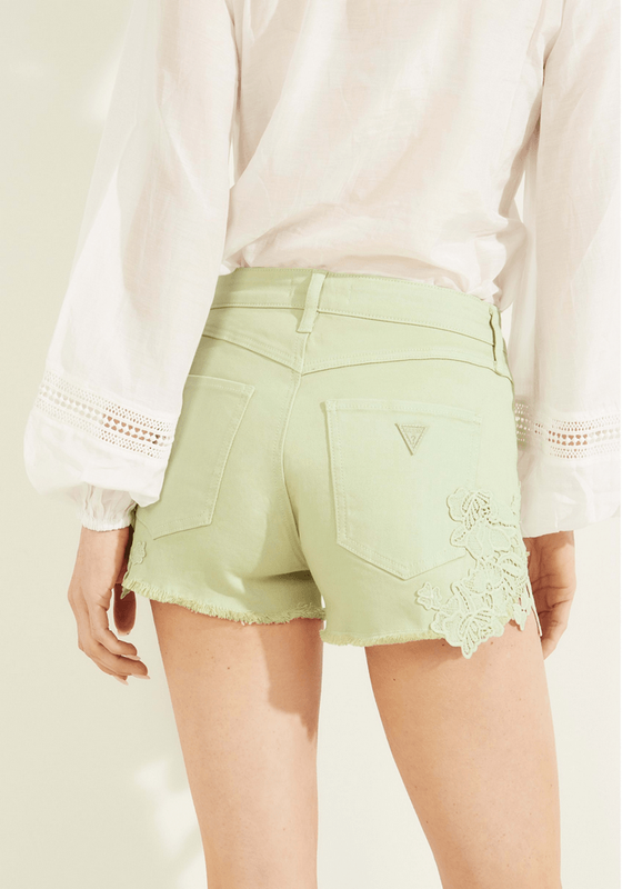 Short Guess Mujer 1981 Short Verde-1