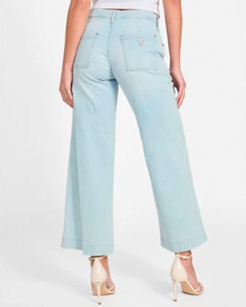 Jeans Zoya Wide Leg Crop Denim Mujer Guess-1