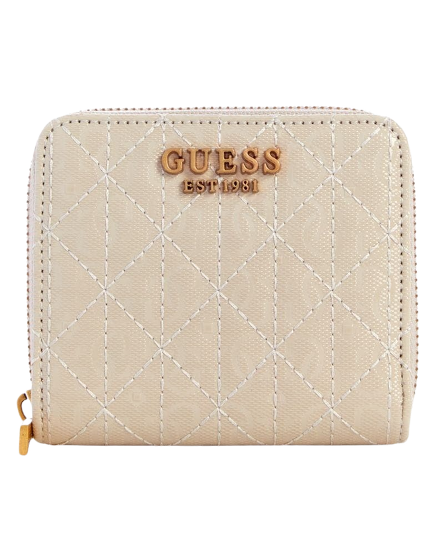 Billetera Guess Mujer Aveta Slg Small Zip Around Crema-0