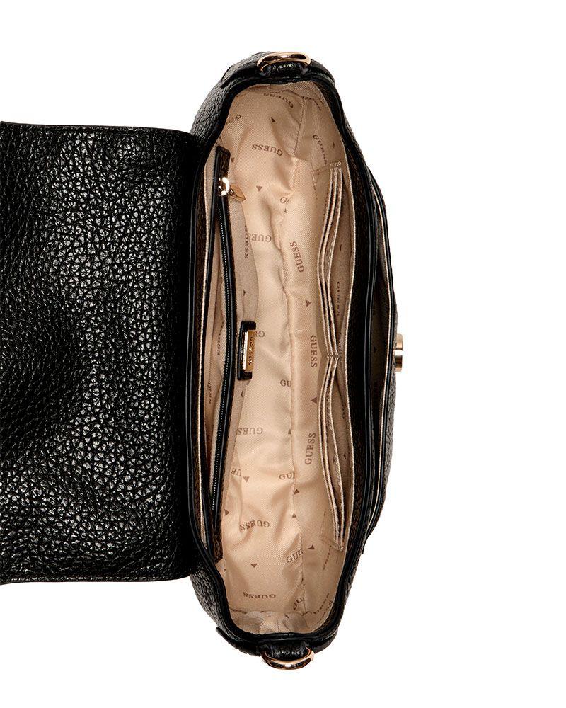 Cartera Guess Mujer Marsha Flap Shoulder Bag Negro-2