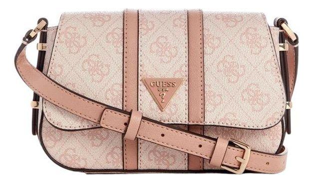 Mini Cartera Guess Mujer Noreen Mini Crossbody Flap Rosado-0