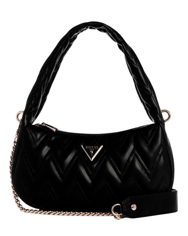 Cartera Guess Mujer Eda Top Zip Shoulder Bag Negro-0