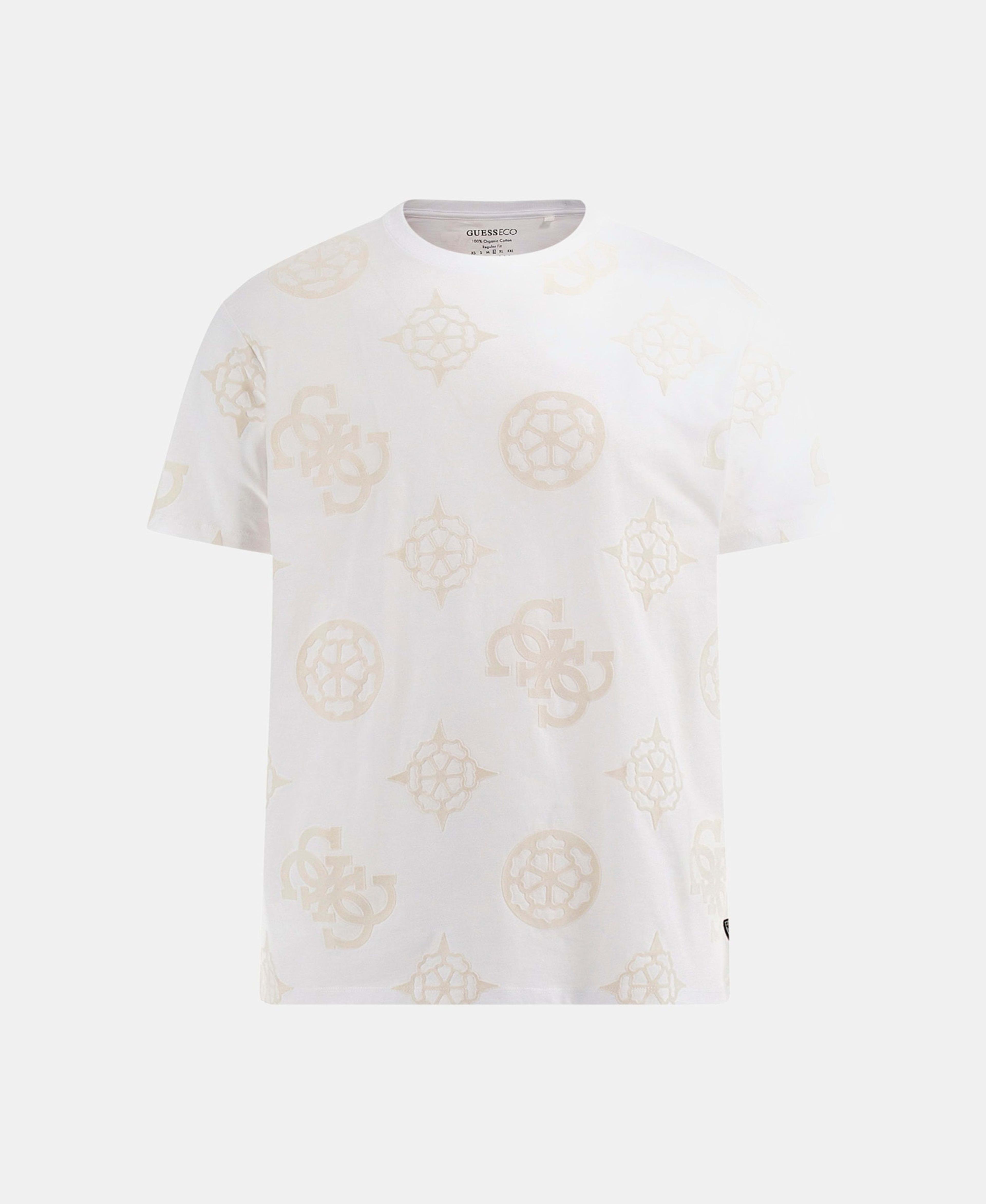 Polera Guess Hombre Ss Bsc Peony Print Tee Blanco-4