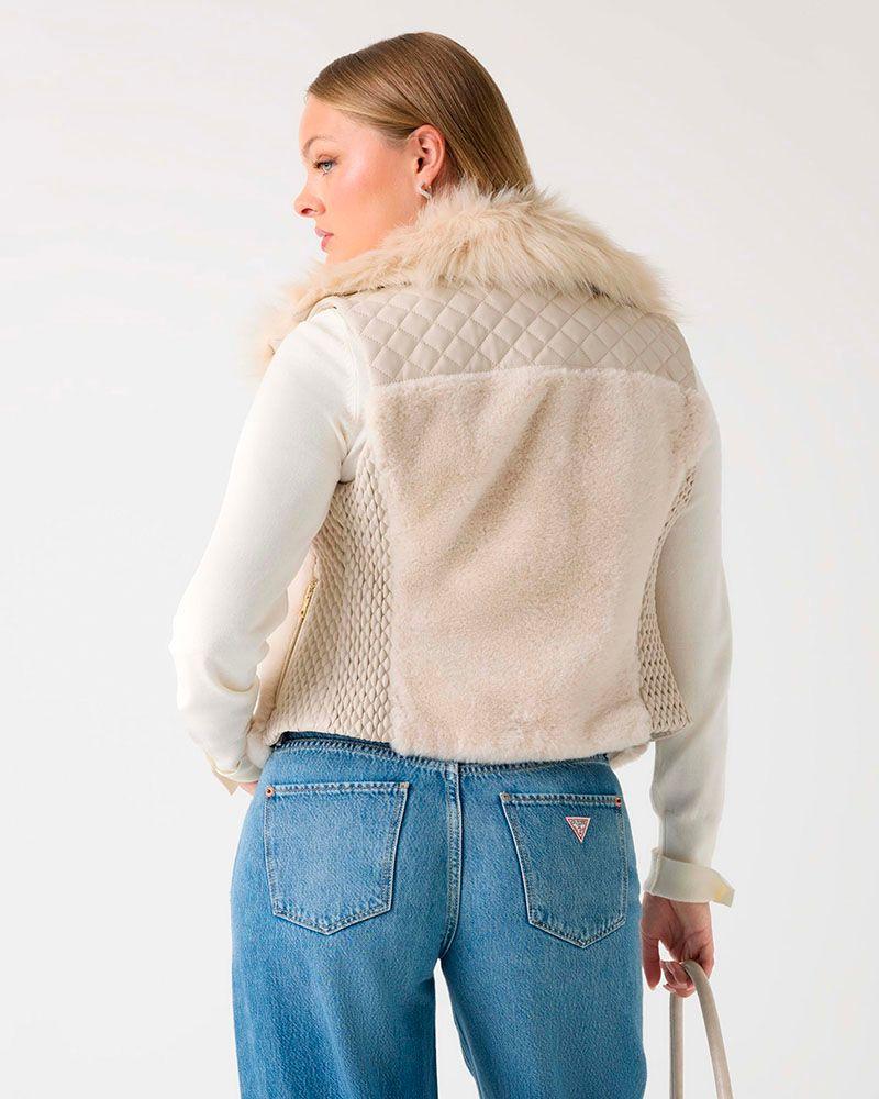 Chaqueta Sl Amari Faux Fur Vest Multicolor-1