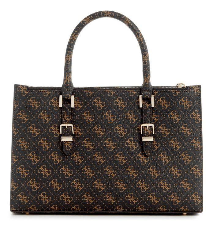 Cartera Guess Mujer Didi Society Satchel - Café-2