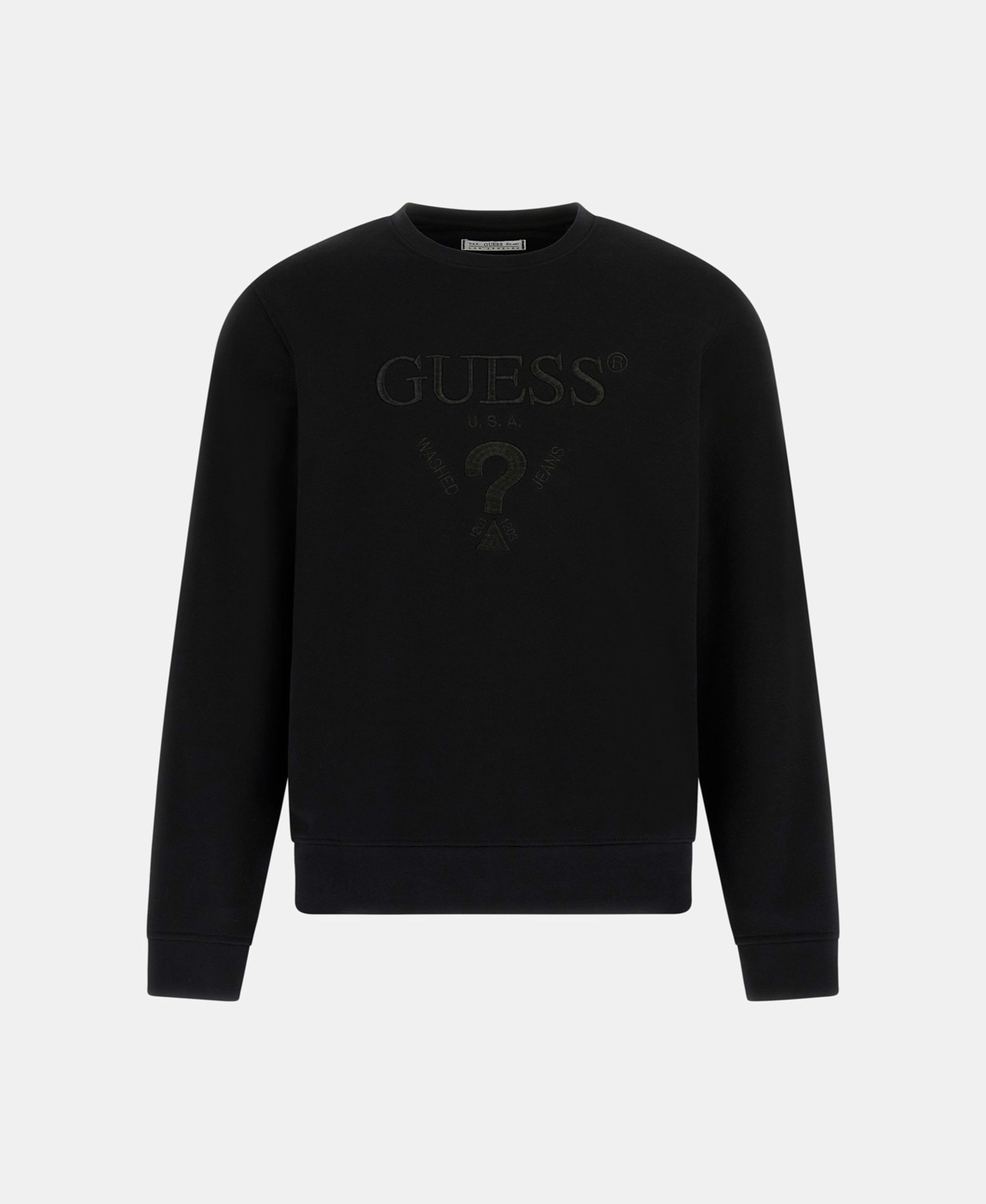 Poleron Guess Hombre Beau Cn Sweatshirt Negro-4