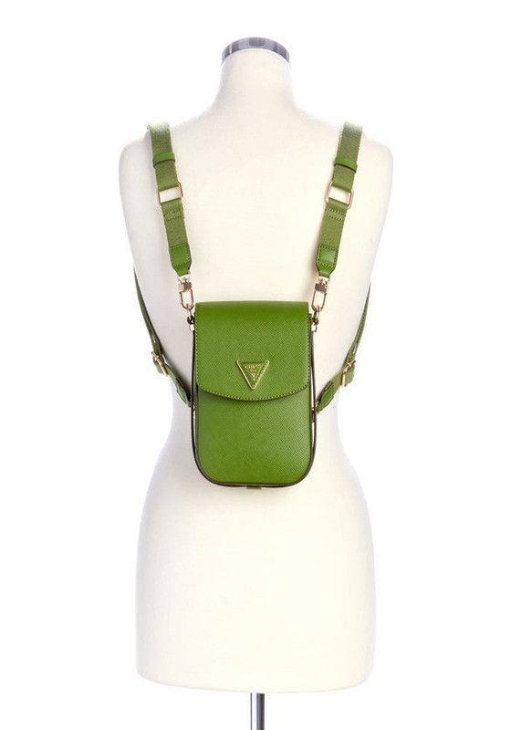 Mochila Guess Mujer Brynlee Mini Convrtbl Backpack Verde-4