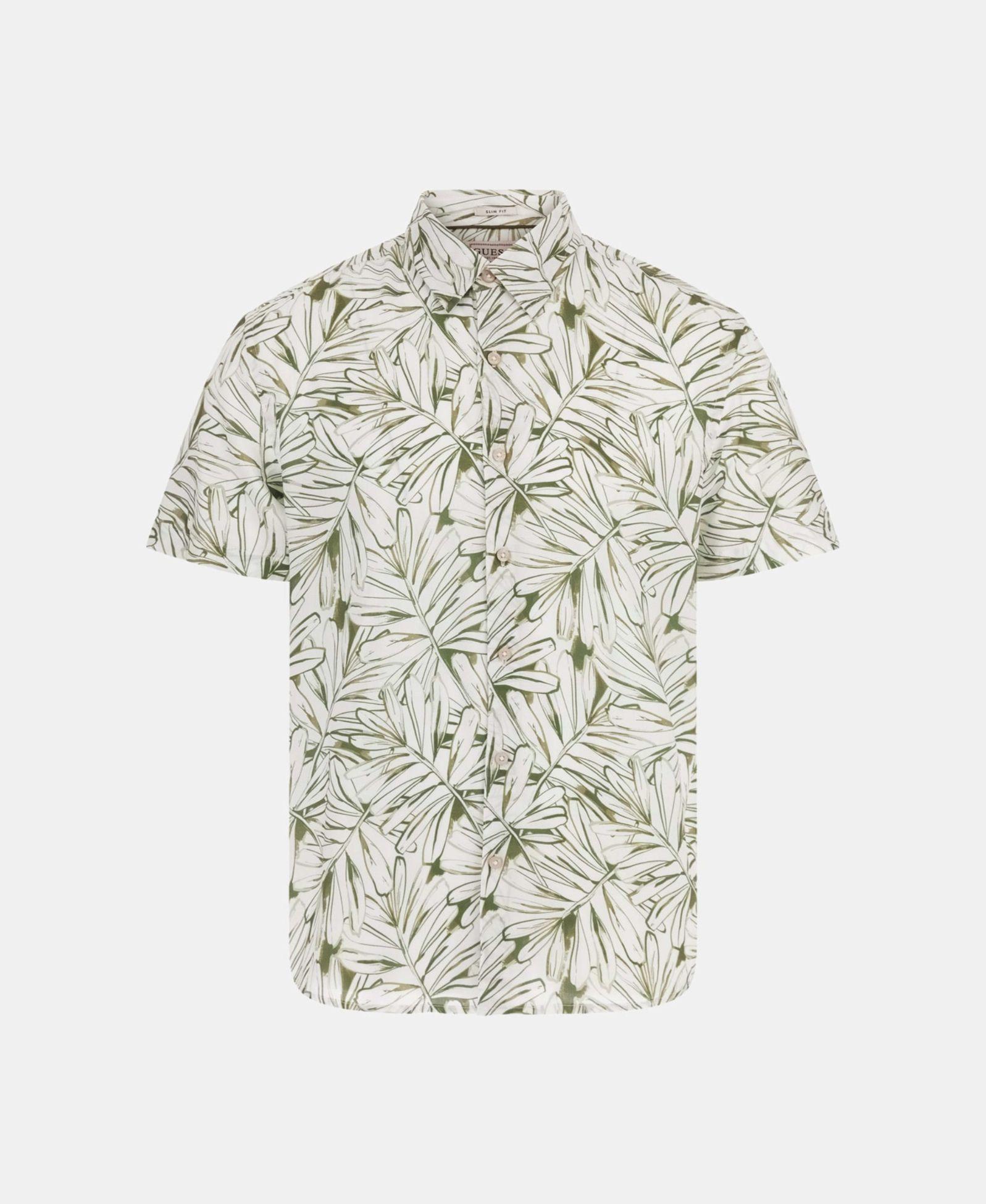 Camisa Ss Eco Rayon Oil Palm Shirt Multicolor-5