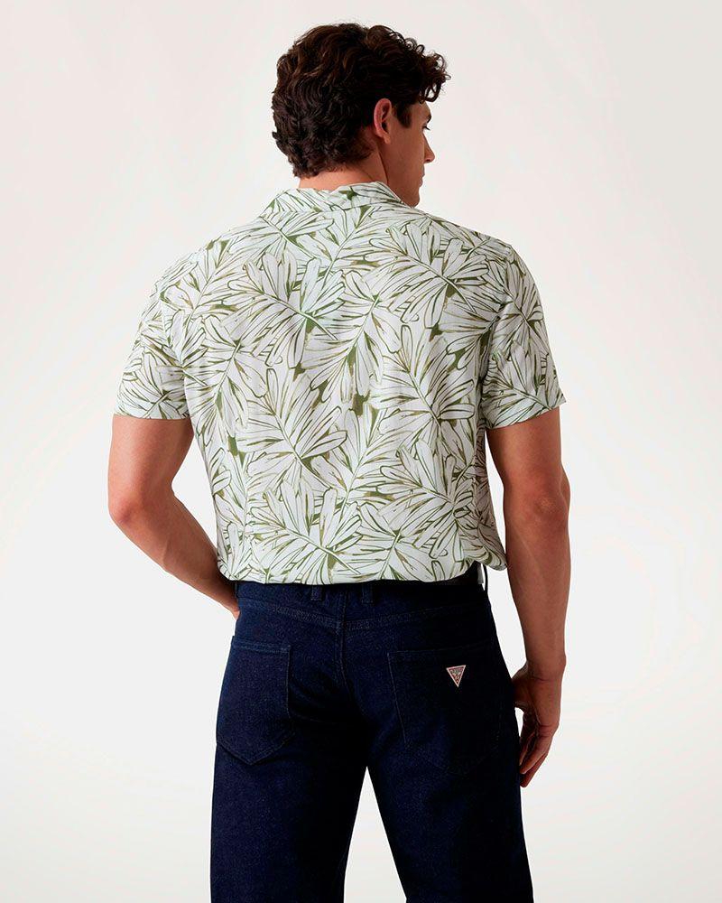 Camisa Ss Eco Rayon Oil Palm Shirt Multicolor-2