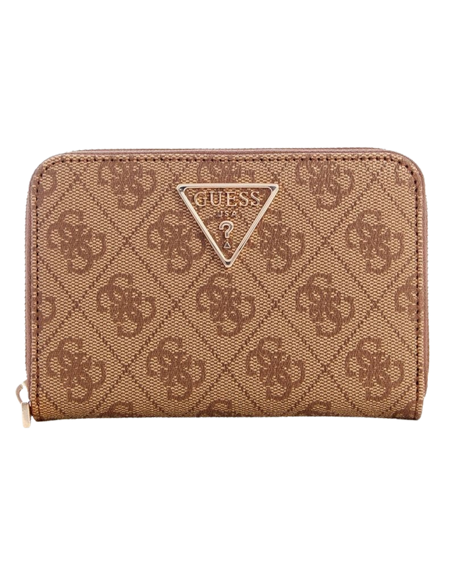 Billetera Guess Mujer Laurel Slg Medium Zp Around Café-0