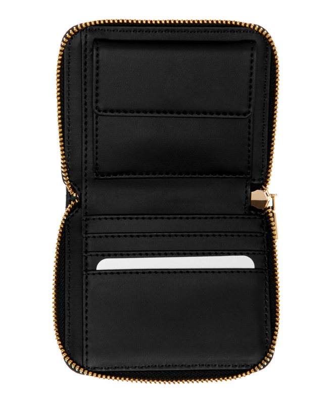 Billetera Guess Mujer La Femme Slg Small Zip Around Negro-2