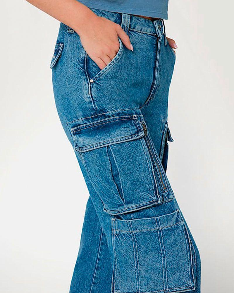 Jeans Guess Mujer Kori Cargo Denim-3