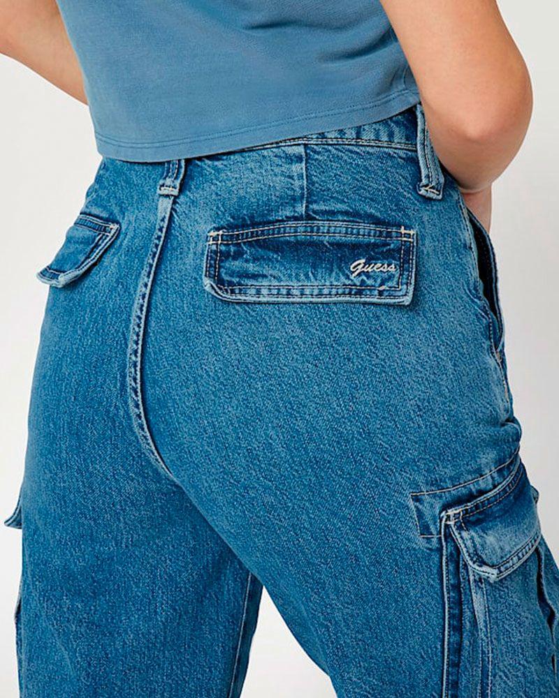 Jeans Guess Mujer Kori Cargo Denim-4