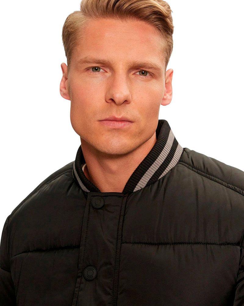 Chaqueta Guess Hombre Branded Puffa Bomber Negro-2