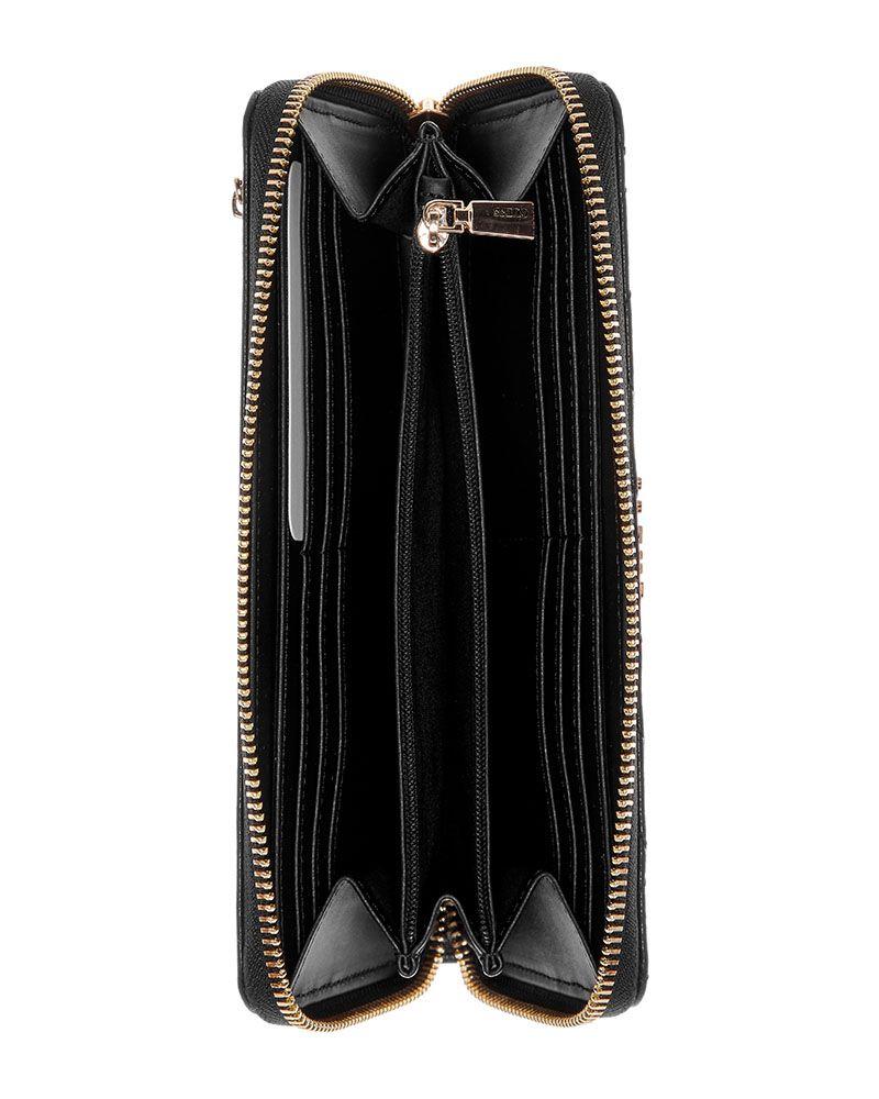 Billetera Guess Mujer Marsha Slg Large Zip Around Negro-2