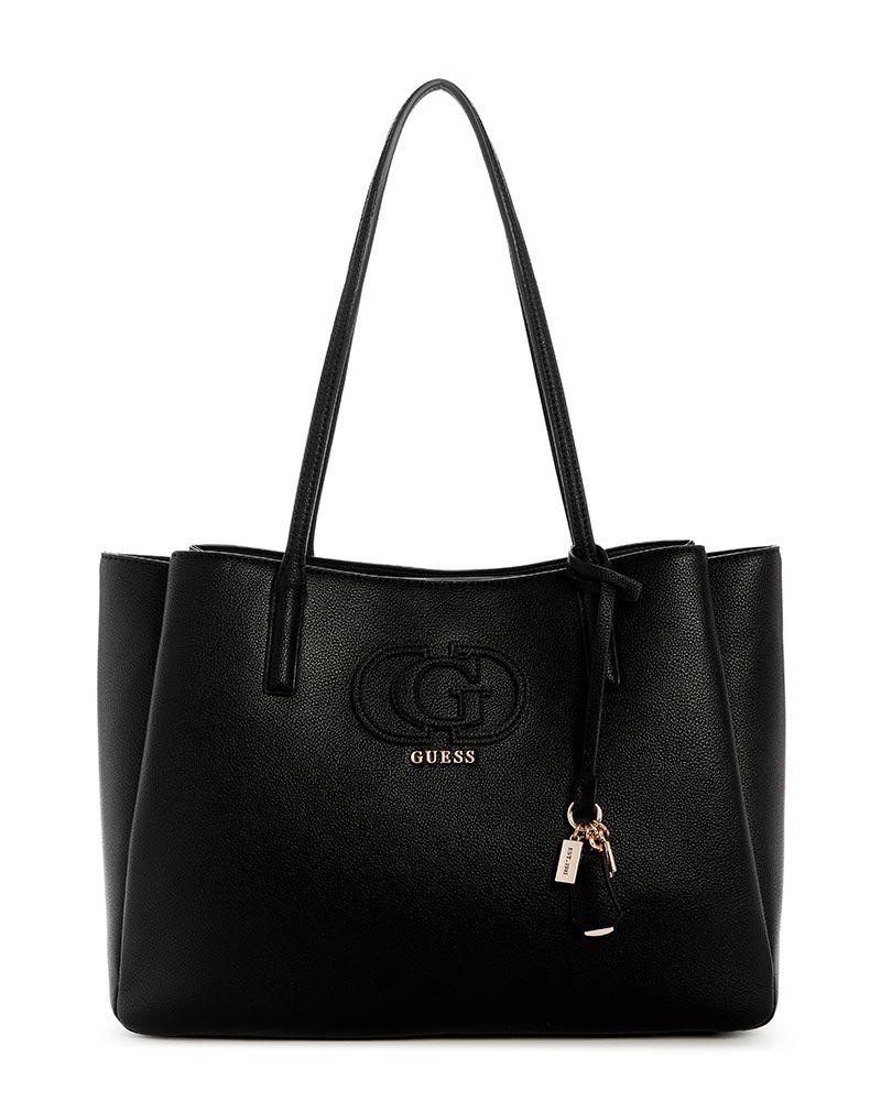 Cartera Guess Mujer Isola Multi Comp Tote Negro-0