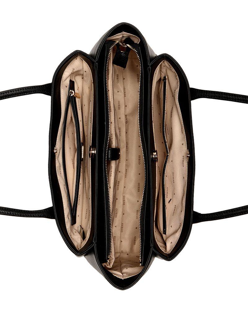 Cartera Guess Mujer Isola Multi Comp Tote Negro-2