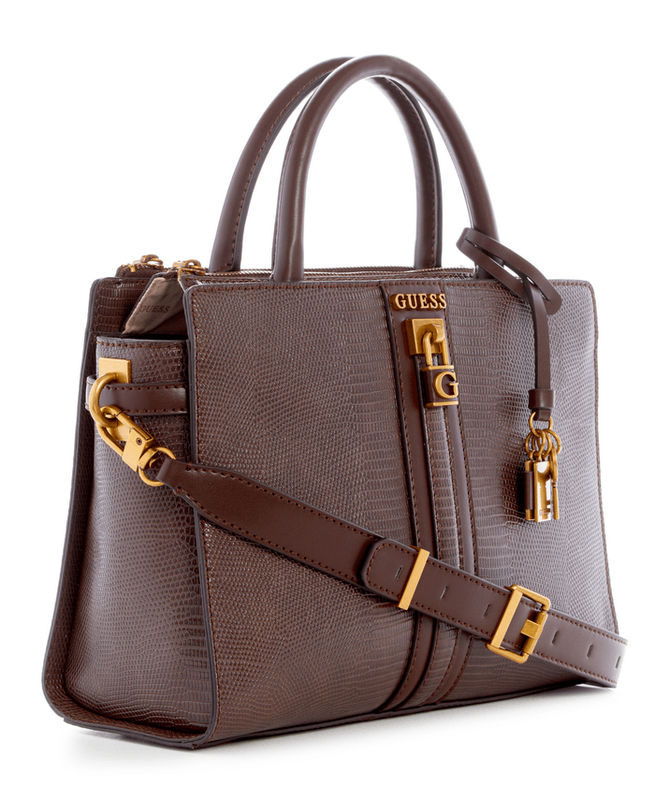 Cartera Guess Mujer Ginevra Elite Society Satchel Cafe-1