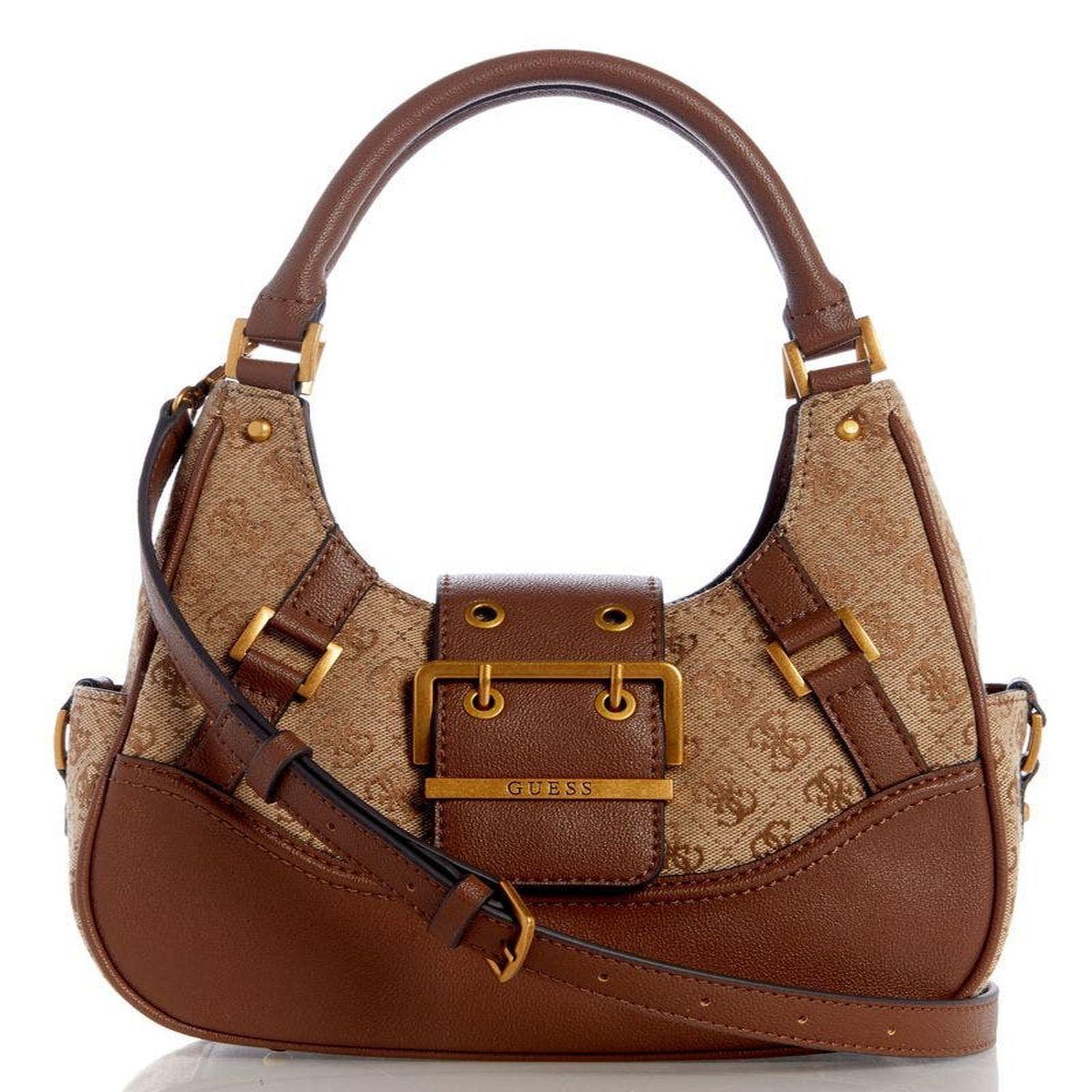 Cartera Guess Mujer Decor Vintage Sml Gfrnd Stchl Café-0