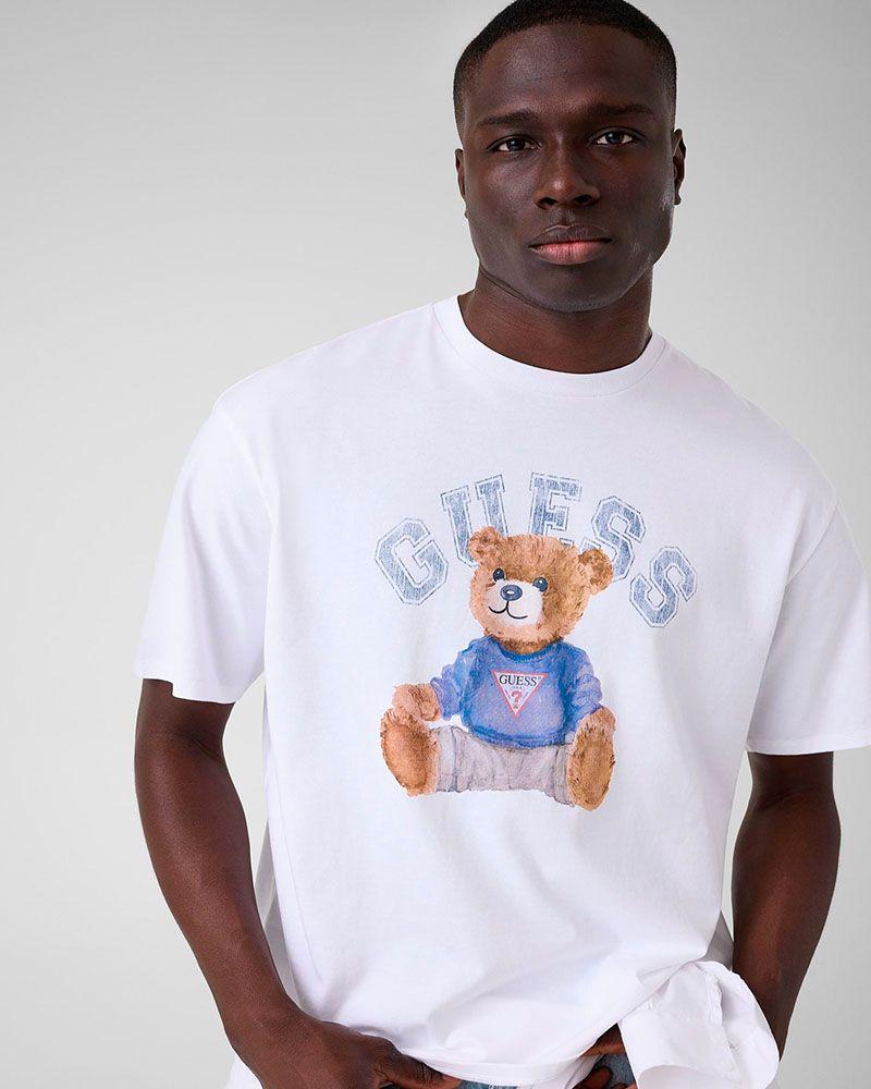 Polera Ss Bsc Guess Bear Tee Blanco-2