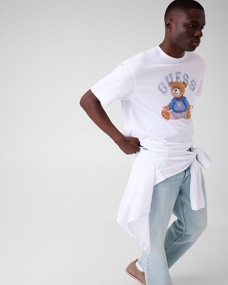 Polera Ss Bsc Guess Bear Tee Blanco-4
