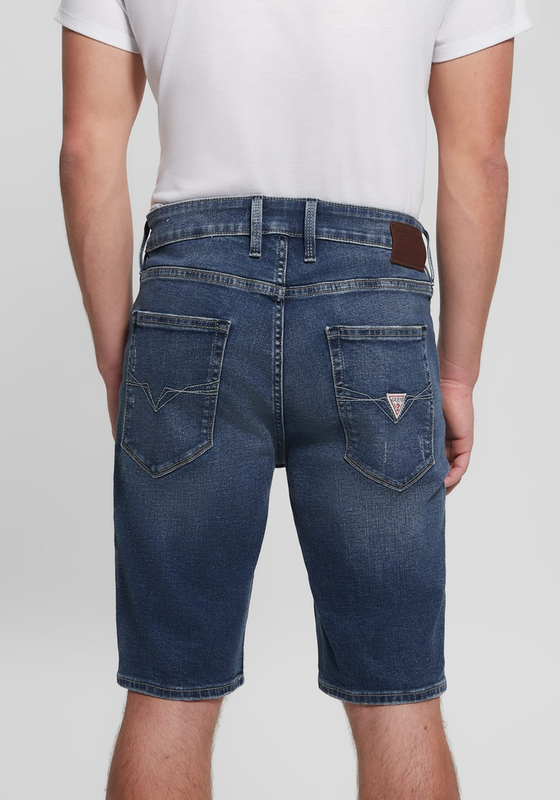 Short Guess Hombre Slim Azul-3