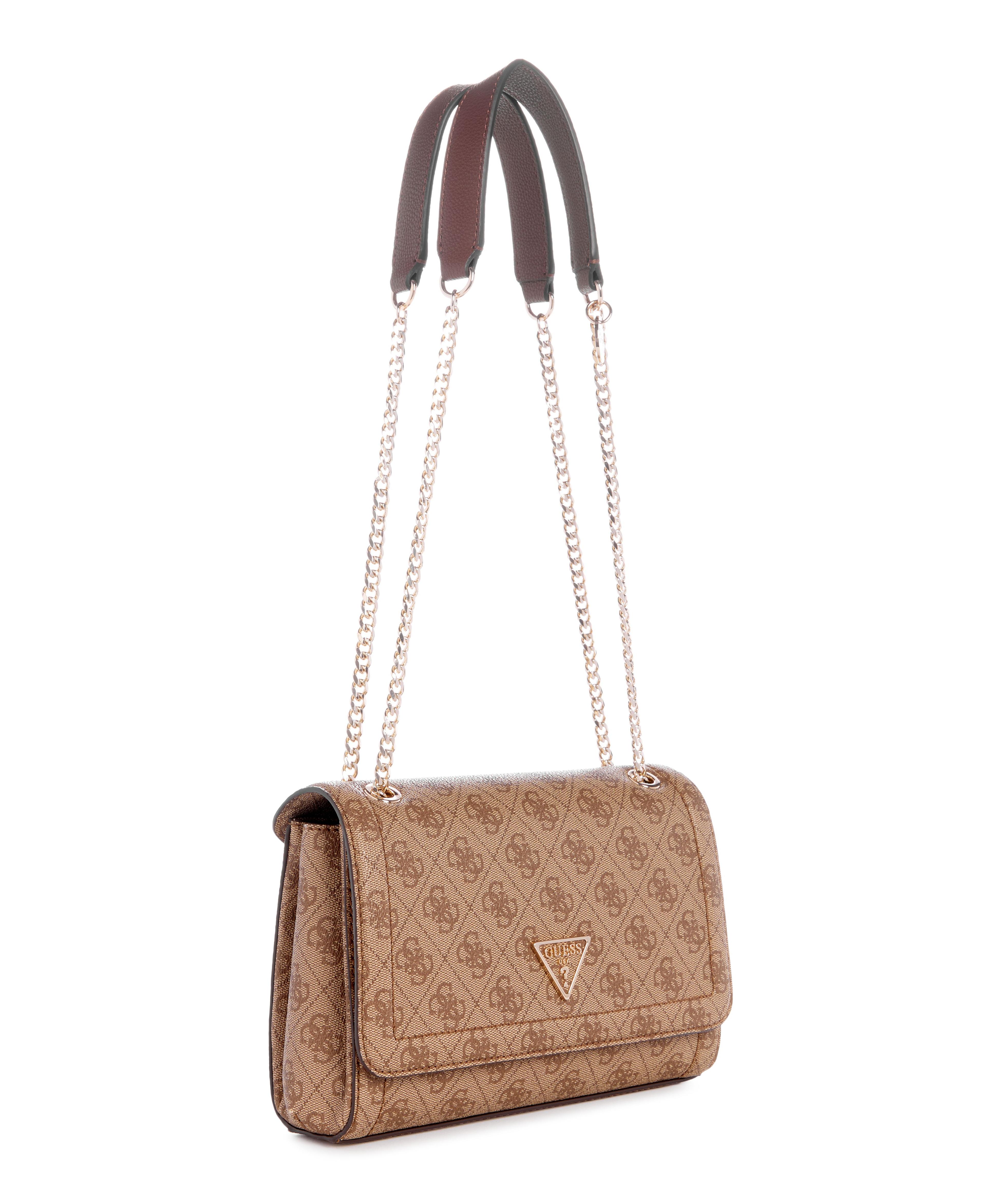 Cartera Guess Mujer Noelle Convertible Xbody Flap Café-5