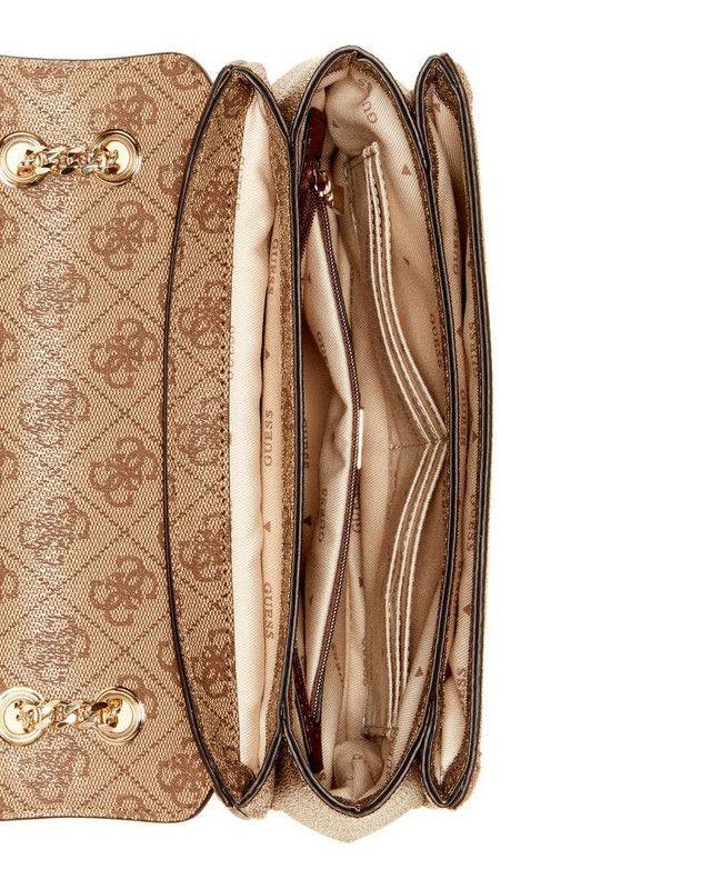 Cartera Guess Mujer Noelle Convertible Xbody Flap Café-6
