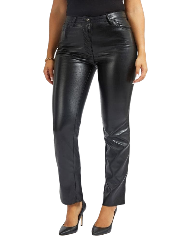 Pantalon Guess Mujer Kelly Straight Negro-0