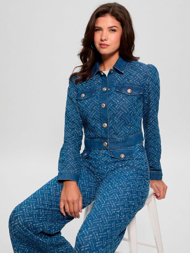 Chaqueta Guess Mujer Gilly Jacket Denim-6
