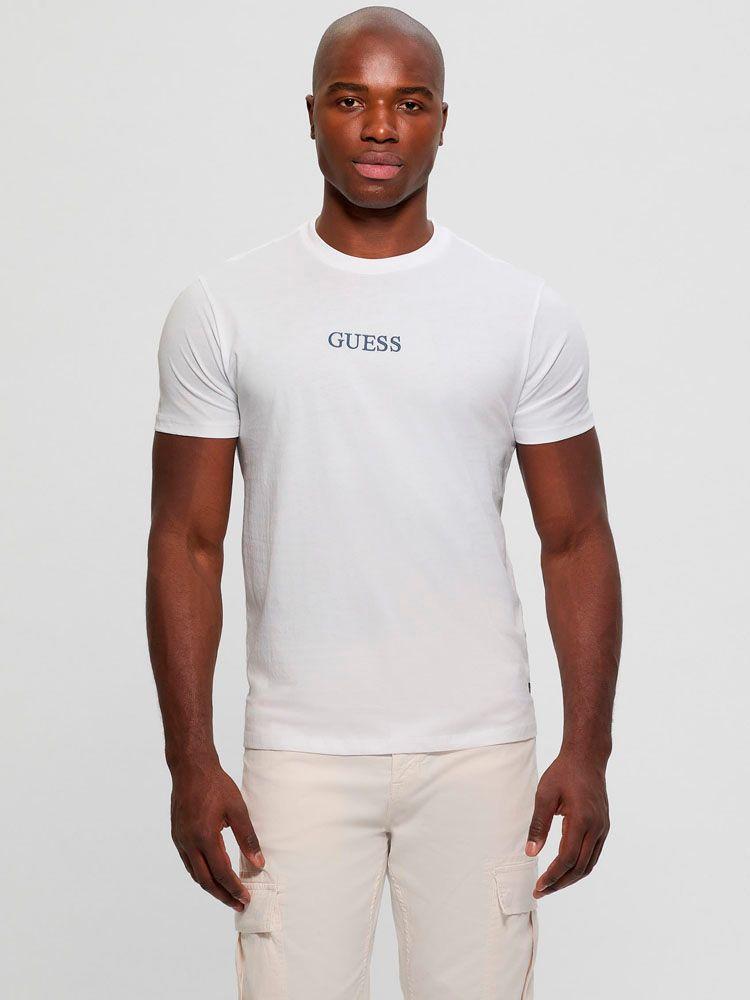 Polera Guess Hombre Ss Bsc City Of Dreams Tee Blanco-0