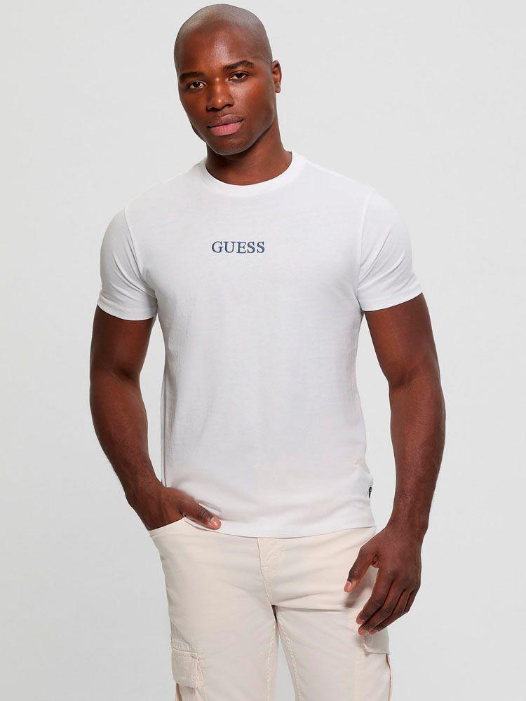 Polera Guess Hombre Ss Bsc City Of Dreams Tee Blanco-5