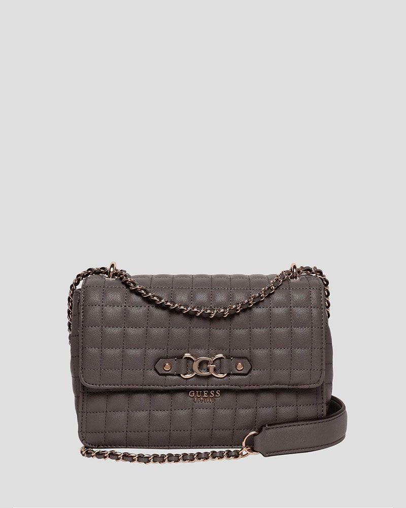 Cartera Guess Mujer Nadira Convertible Xbody Flap Gris-0