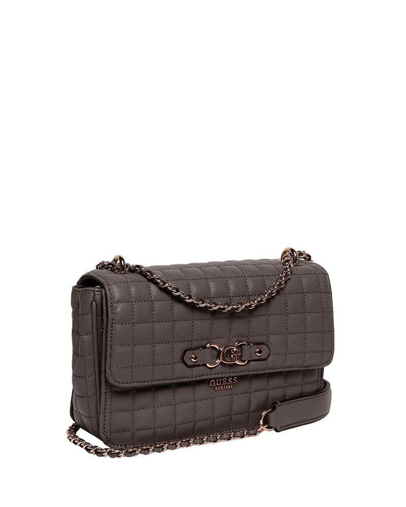 Cartera Guess Mujer Nadira Convertible Xbody Flap Gris-1